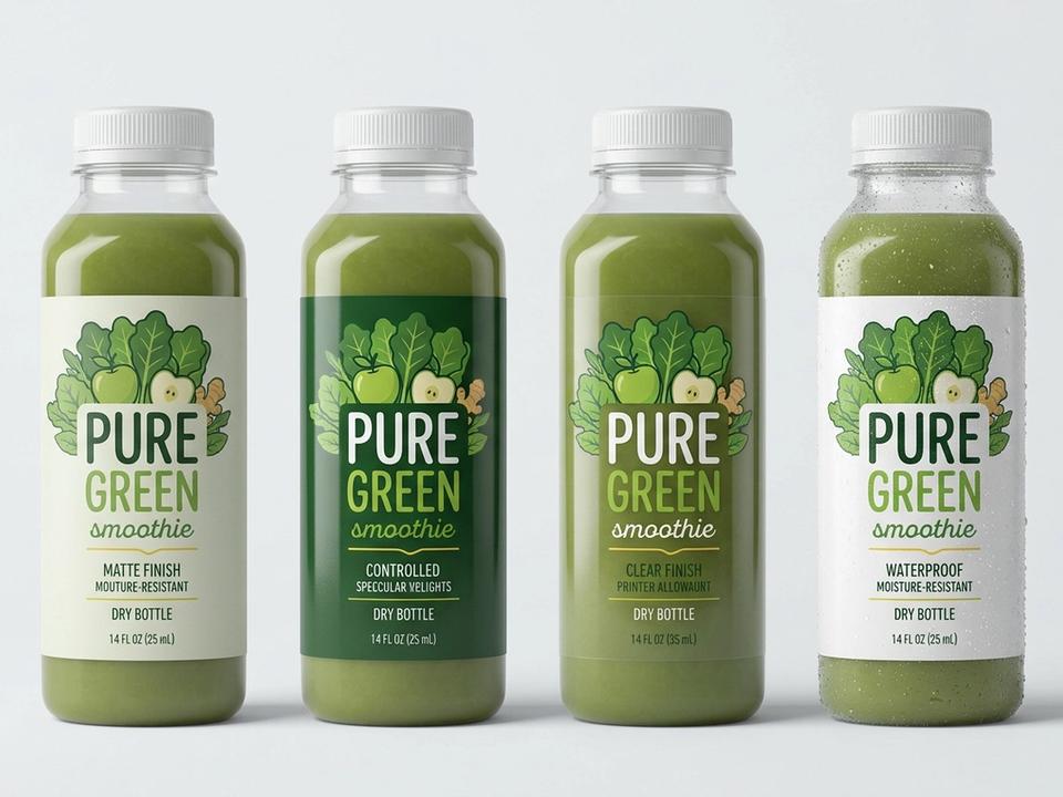 Smoothie Bottle Roll Labels