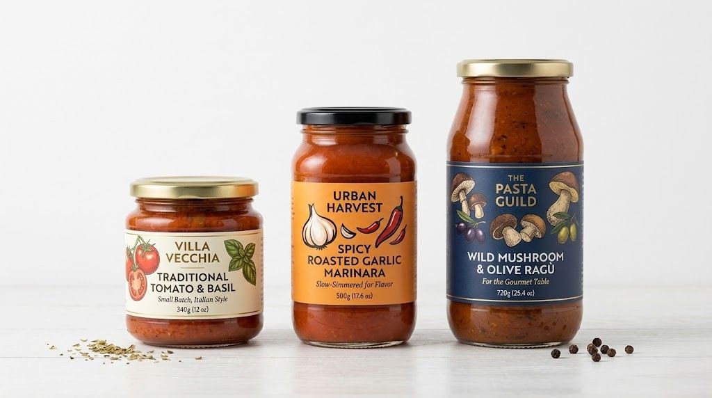 Pasta sauce label