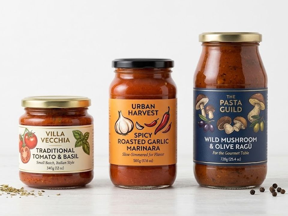 Pasta sauce label
