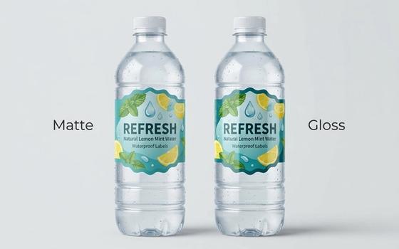 Waterproof Water Bottle Die-Cut Labels