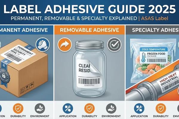 Label Adhesive Guide: Permanent, Removable & Specialty Adhesives Explained 2025