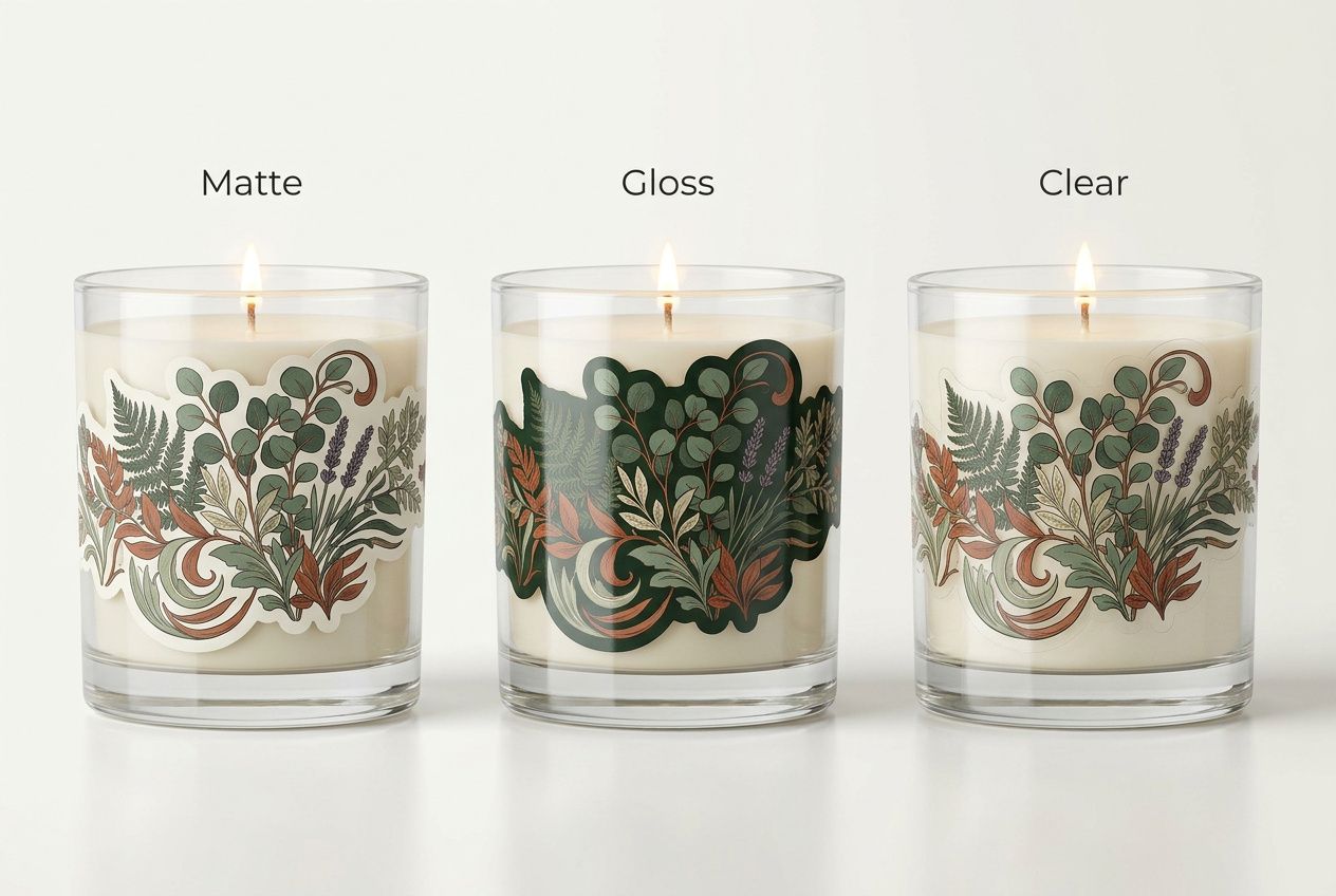 Wrap-Around Candle Die-Cut Labels