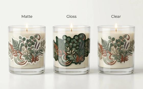 Wrap-Around Candle Die-Cut Labels