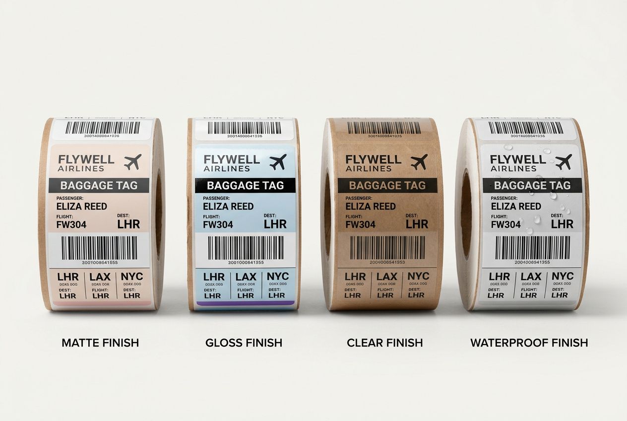 Thermal Baggage Roll Tags