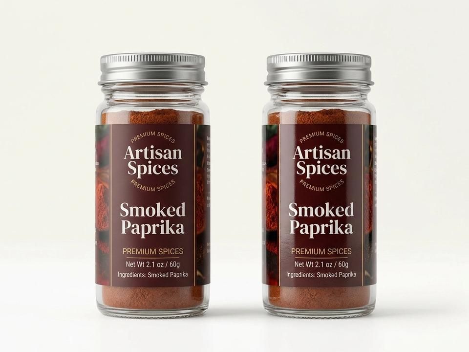 Spice Bottle Roll Labels