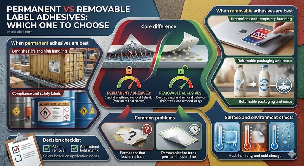 Permanent vs Removable Label Adhesives: Which One to Choose