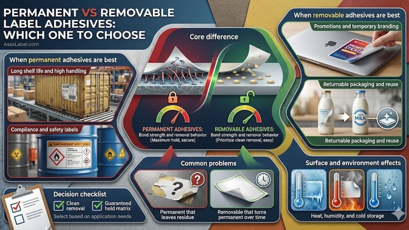 Permanent vs Removable Label Adhesives: Which One to Choose