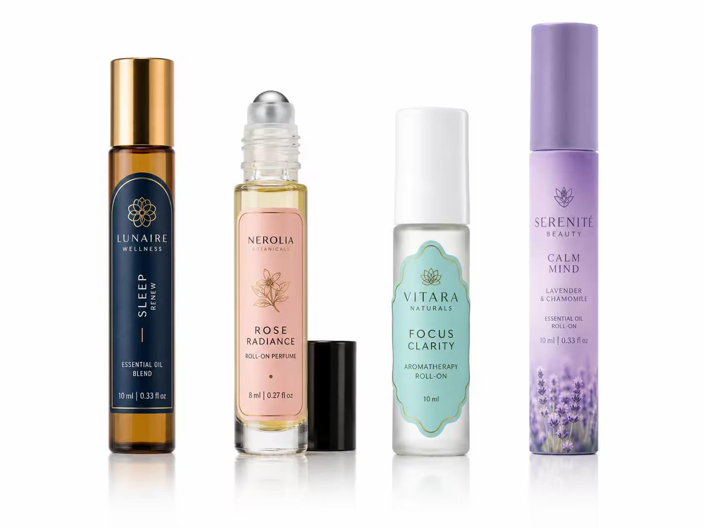 Roll On Bottle Labels for Perfume Oils and Vials