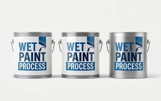 Wet Paint Process Roll Labels