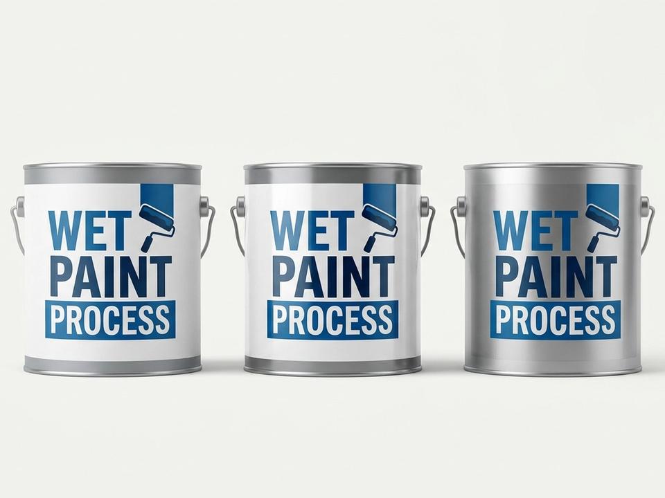 Wet Paint Process Roll Labels