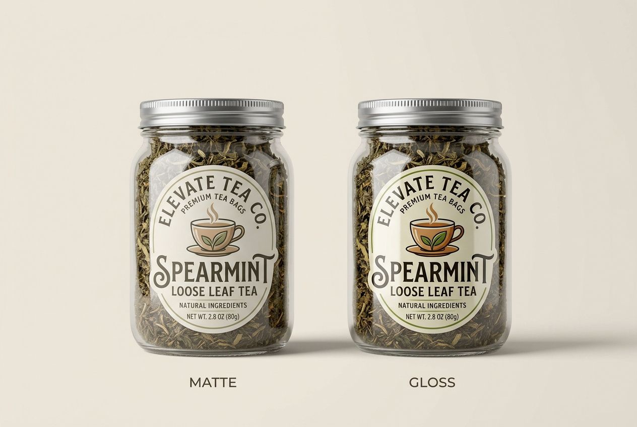 Tea Bag Die-Cut Labels