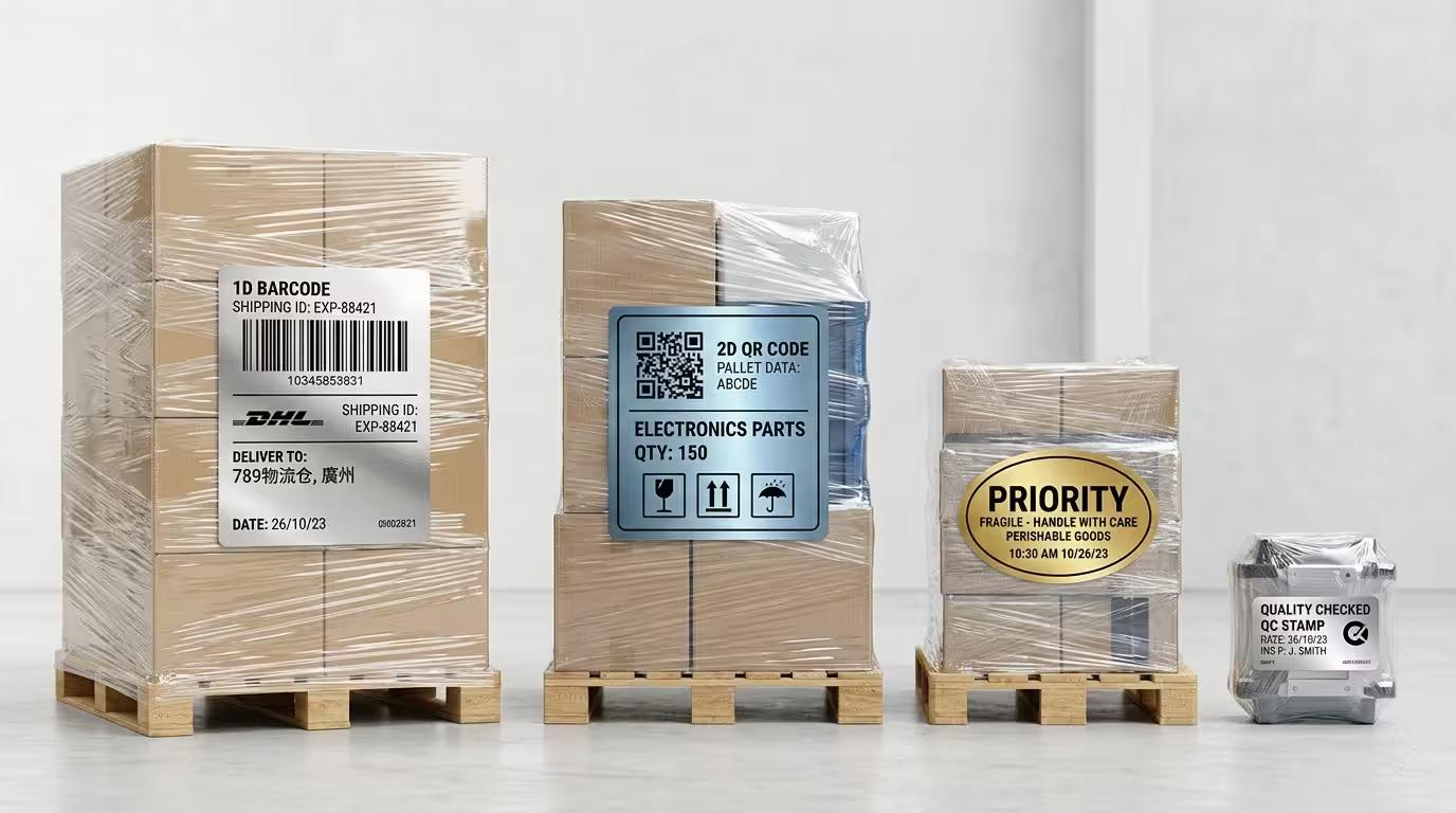 Thermal Foil Pallet Wrapping Tags