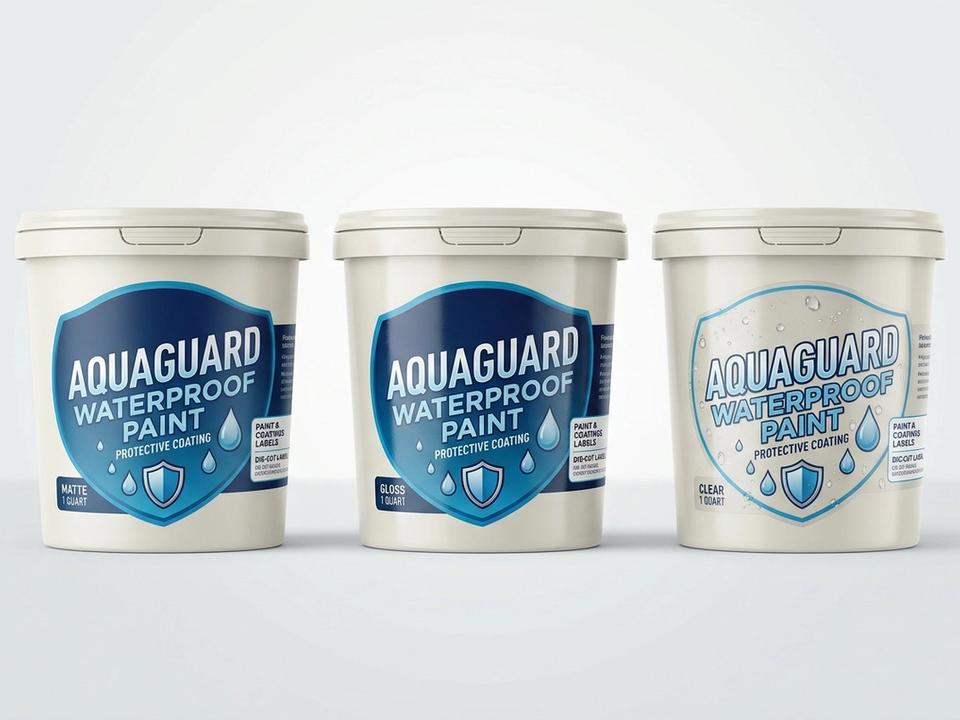 Waterproof Paint Die-Cut Labels