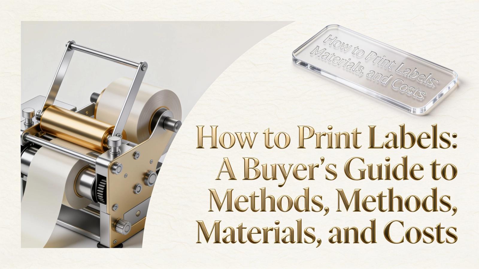 How to Print Labels: Buyer's Guide to Methods and Costs