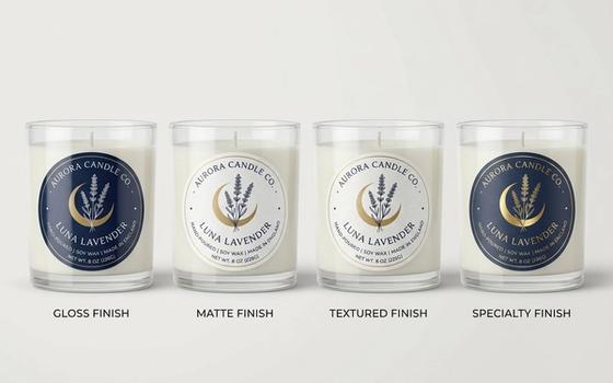 Vinyl Candle Sheet Labels