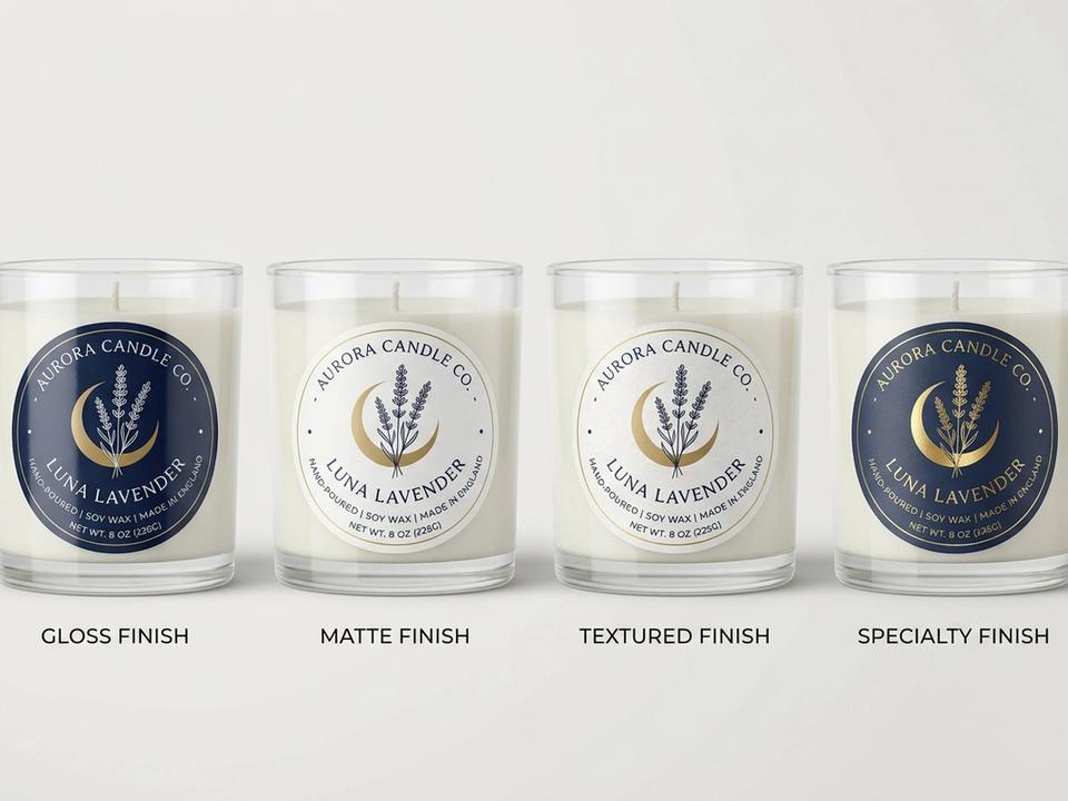 Vinyl Candle Sheet Labels