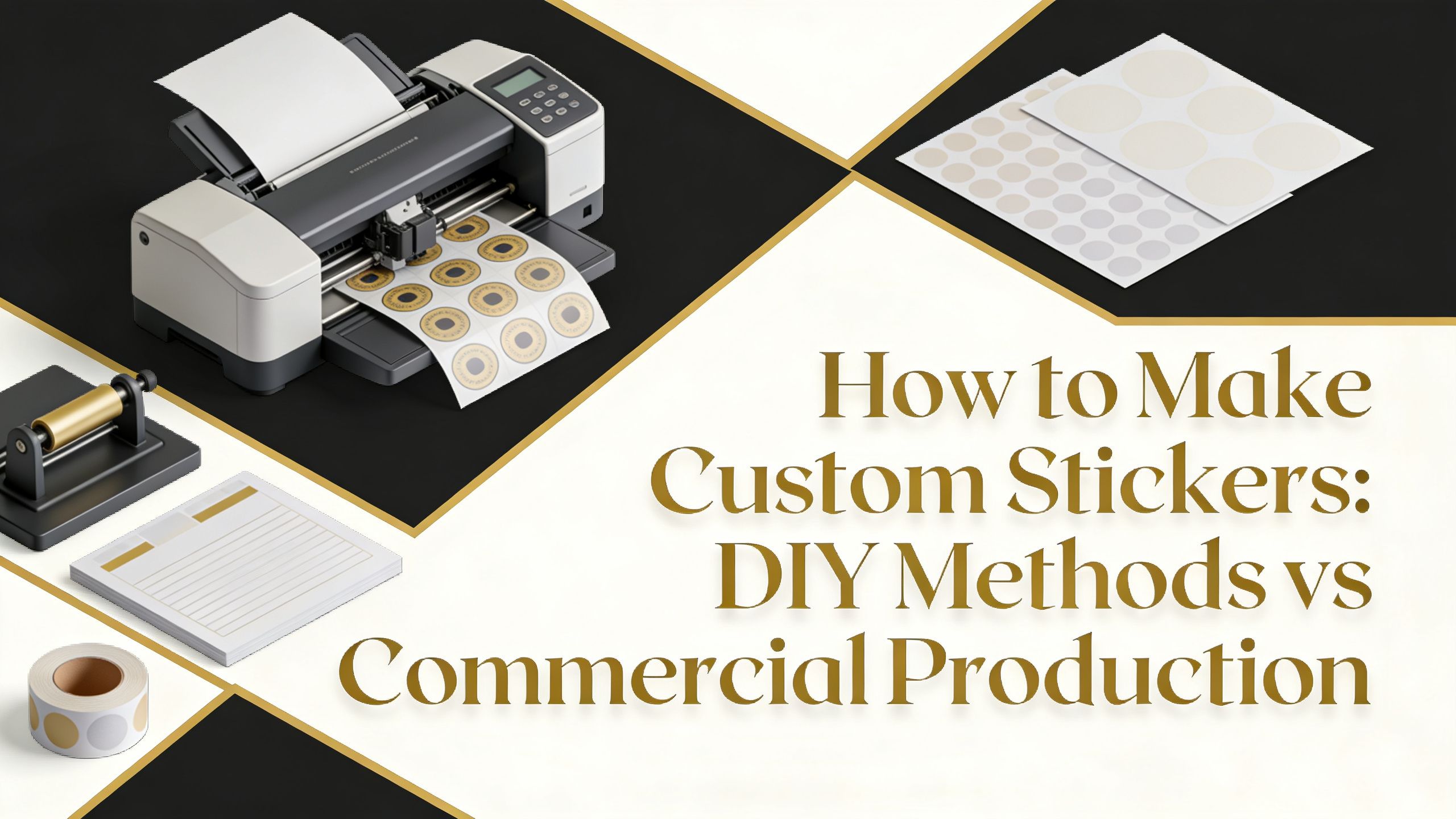 How to Make Custom Stickers: DIY vs Commercial Printing