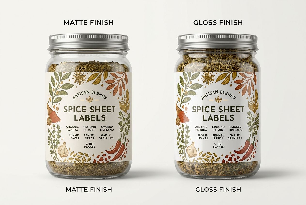 Spice Sheet Labels