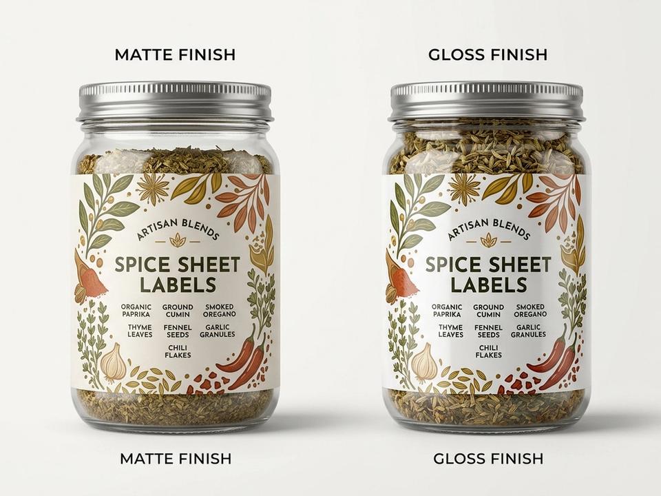 Spice Sheet Labels