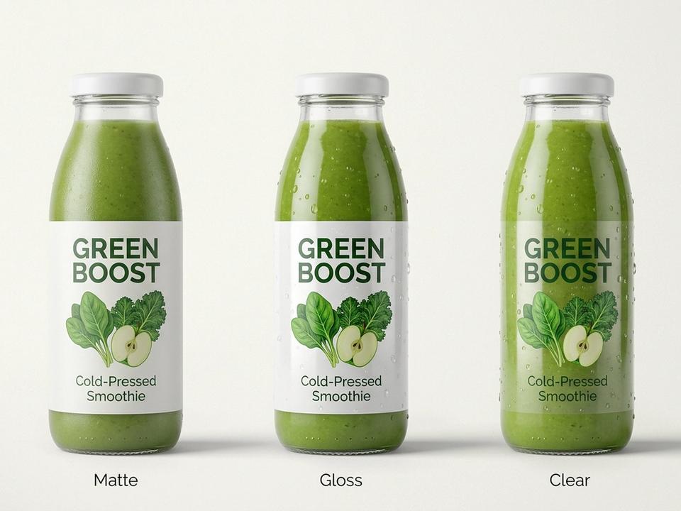 Smoothie Bottle Shrink Sleeve Labels