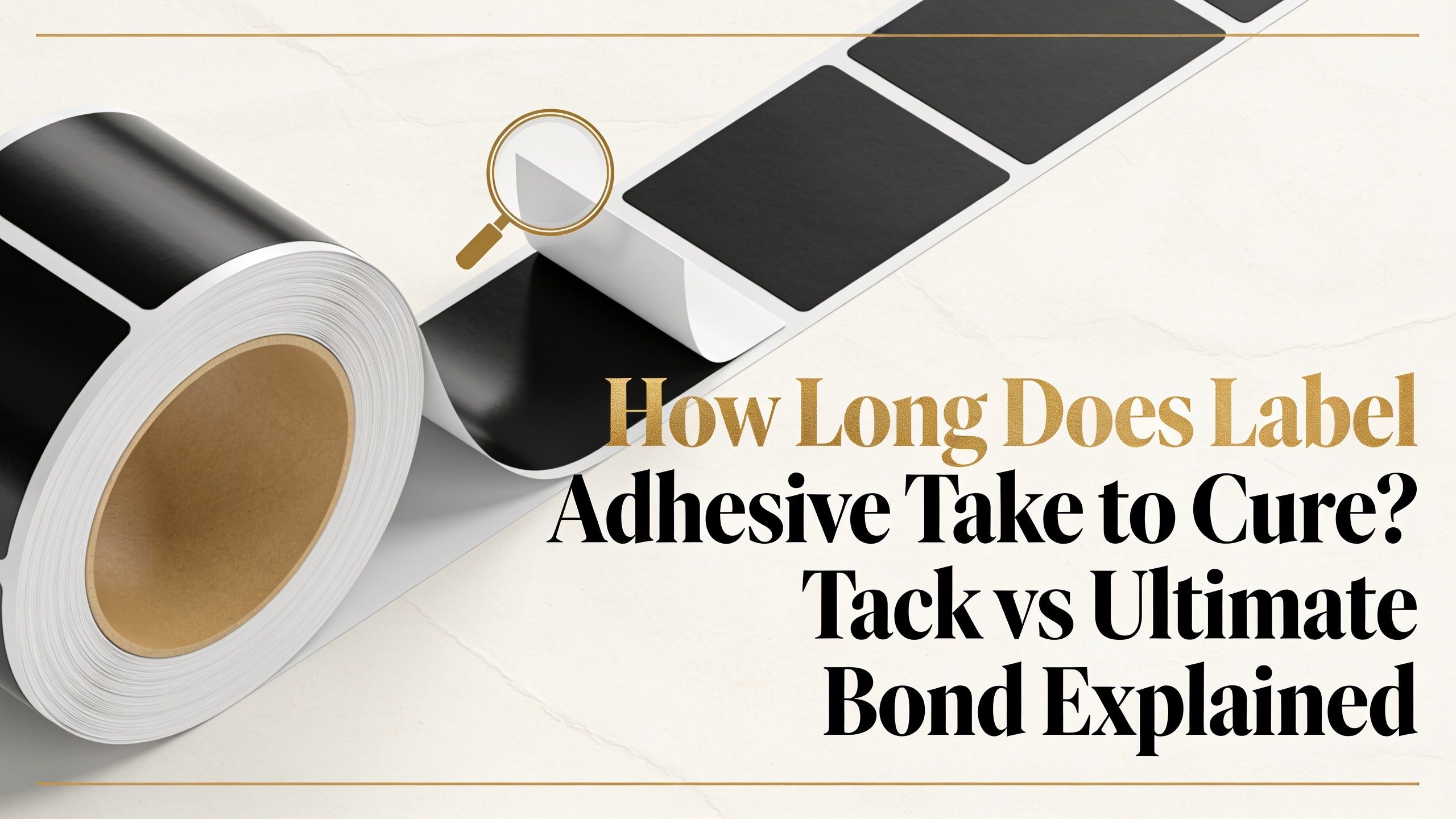 How Long Does Label Adhesive Take to Cure? Tack vs Ultimate Bond Explained