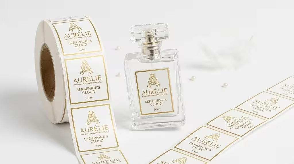 White Label Perfume Packaging Labels
