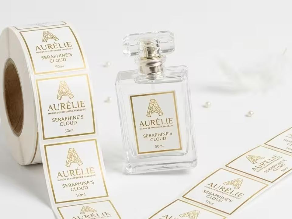 White Label Perfume Packaging Labels