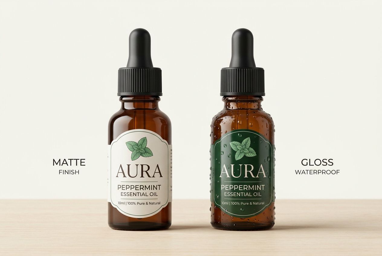 Waterproof Essential Oil Die-Cut Labels