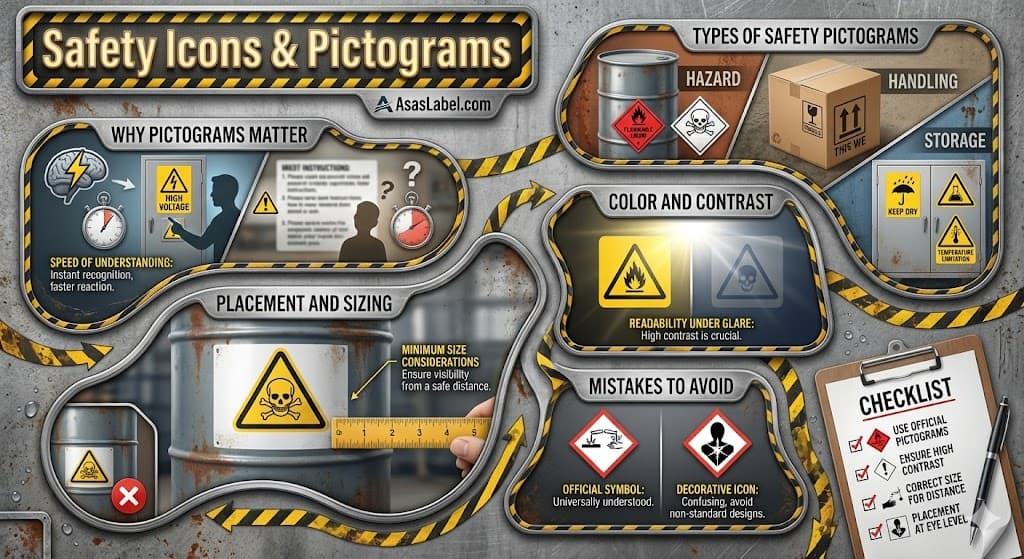 Safety Icons on Labels: How to Use Pictograms Correctly