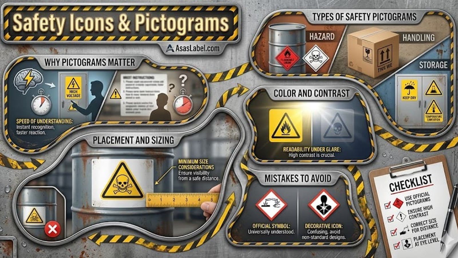 Safety Icons on Labels: How to Use Pictograms Correctly