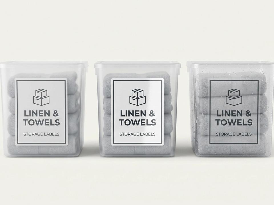 Storage Box Sheet Labels