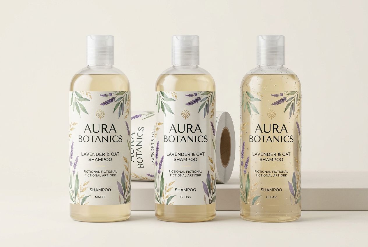 Shampoo Roll Labels