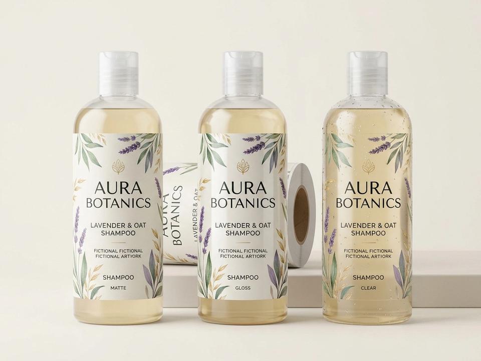 Shampoo Roll Labels