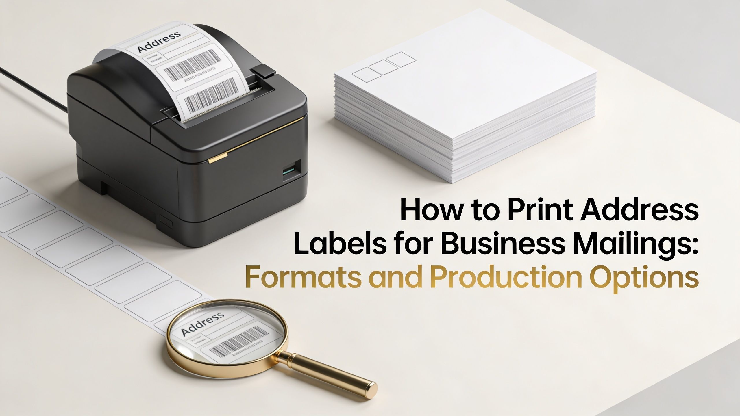 How to Print Address Labels for Business Mailings: Formats and Production Options