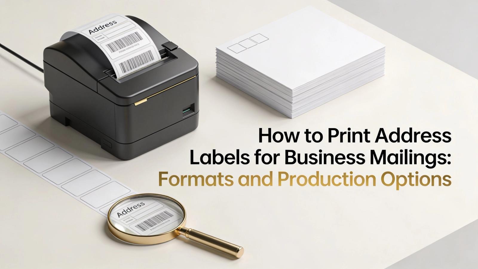 How to Print Address Labels for Business Mailings: Formats and Production Options