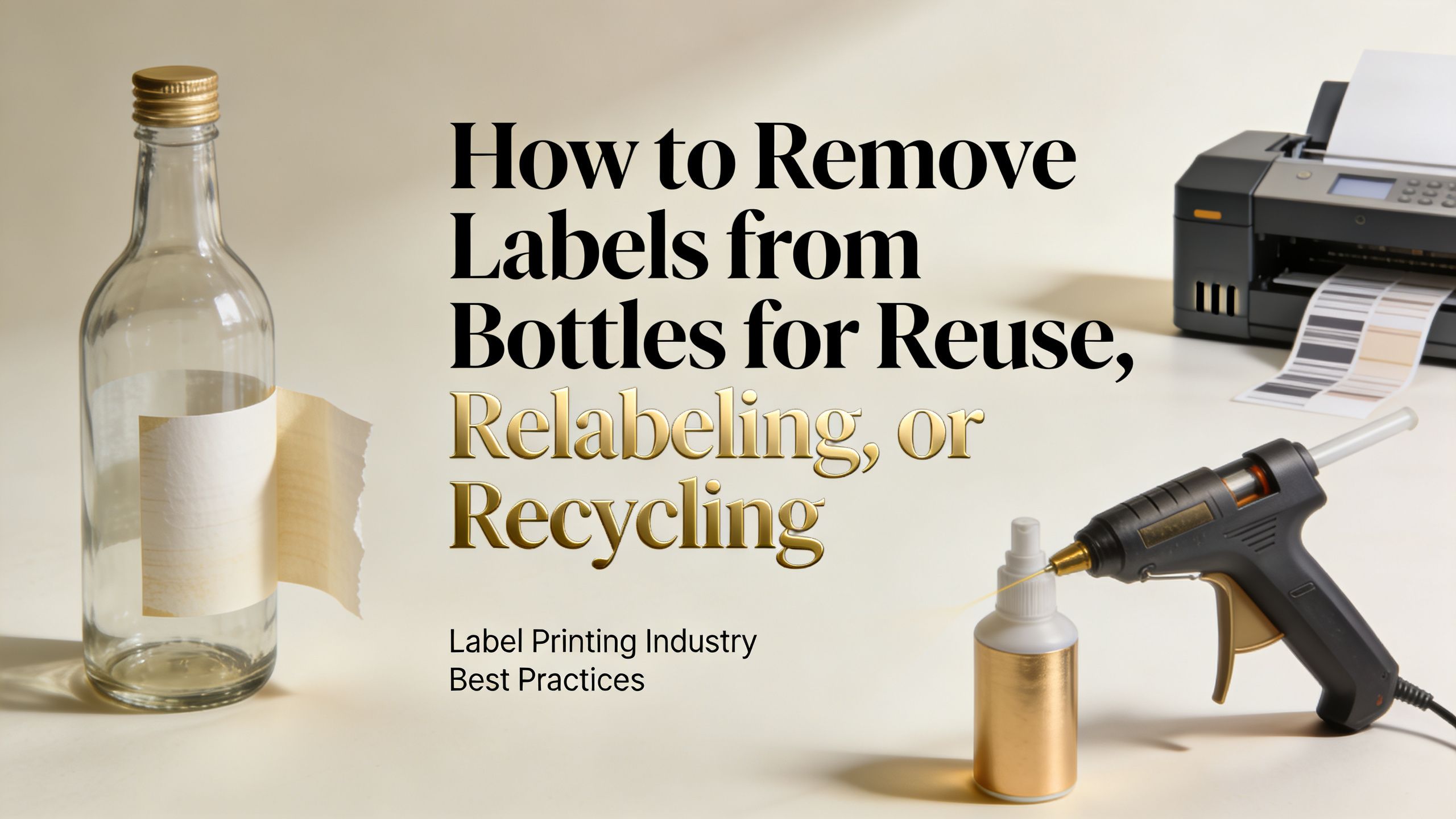 How to Remove Labels from Bottles (Glass and PET)