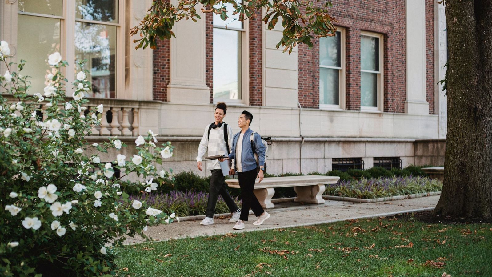 UC Berkeley students walking together outdoors near campus housing