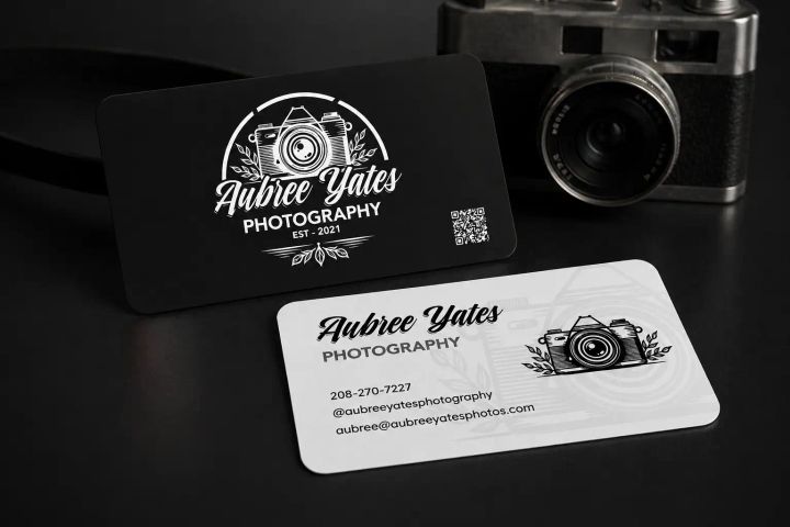 Aubree Yates Photography business card