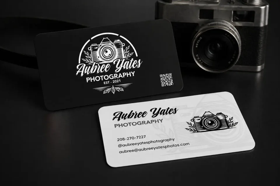 Business Card Design for Aubrey Yeates Photography