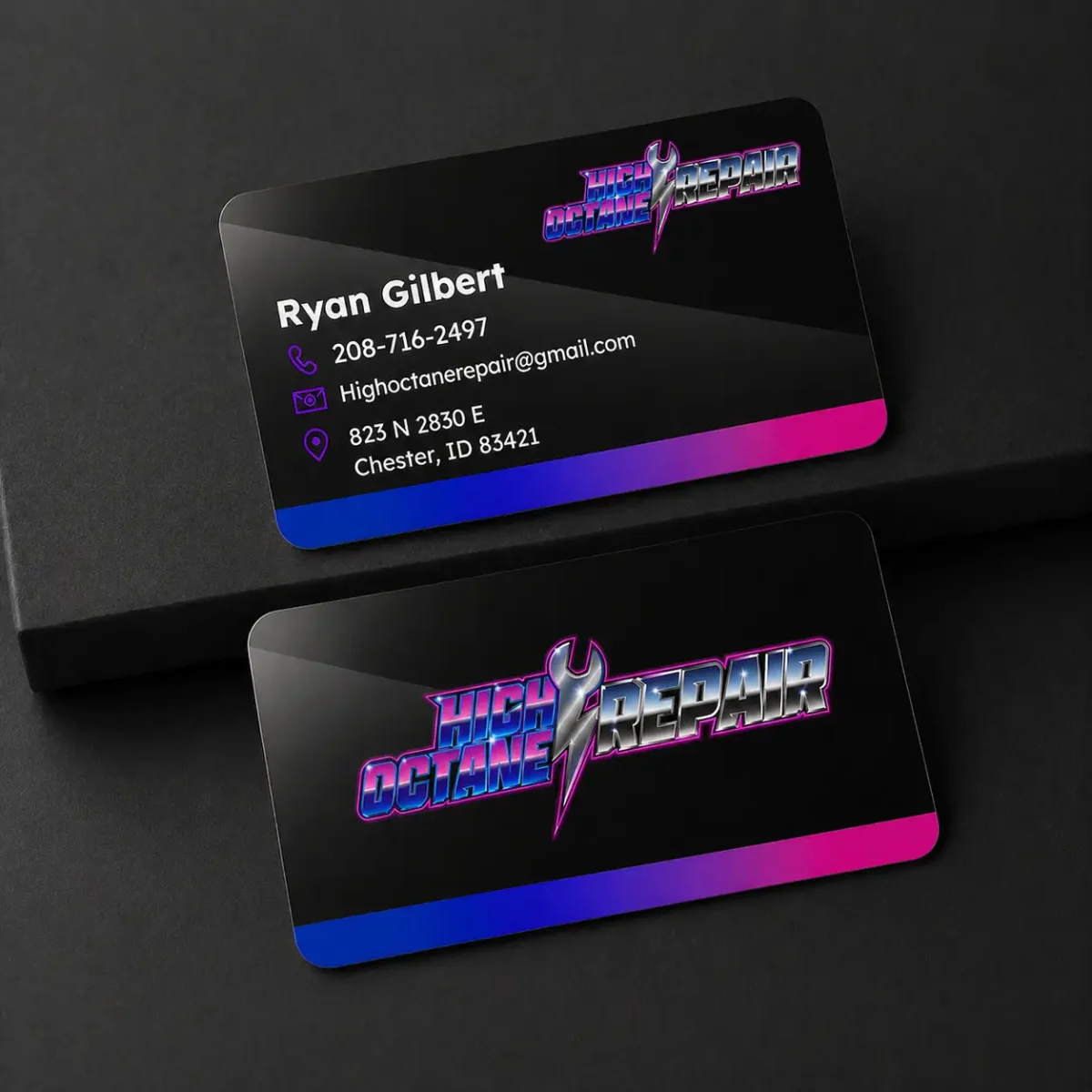 Business Card Design for High Octane
