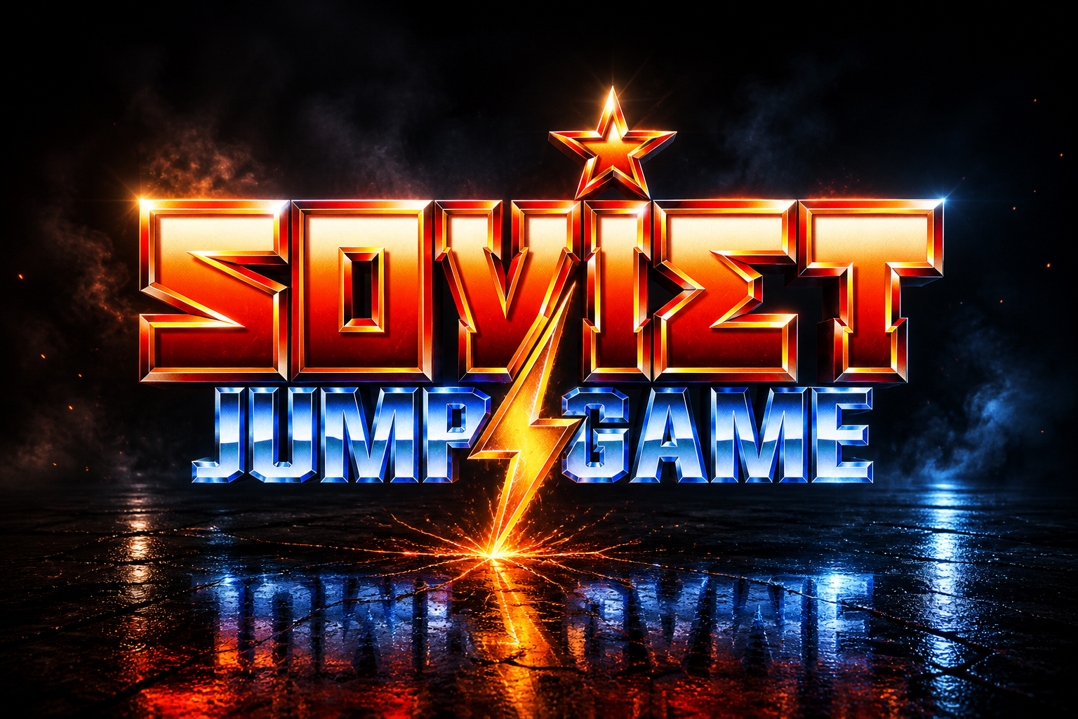 Soviet Jump Game logo design