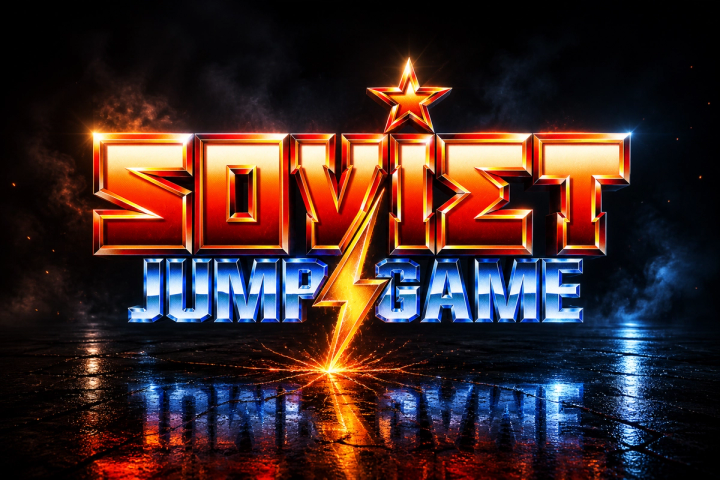 Soviet Jump Game logo design