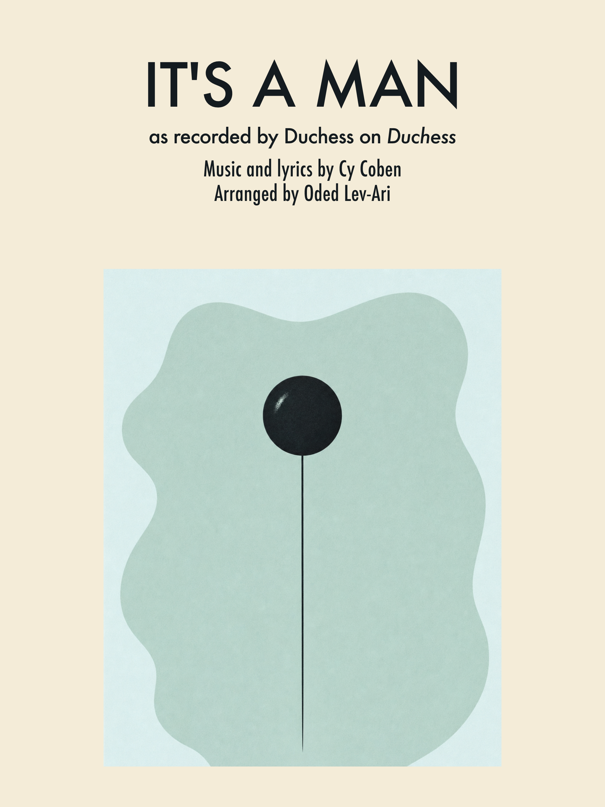 It's a Man — Sheet Music Cover