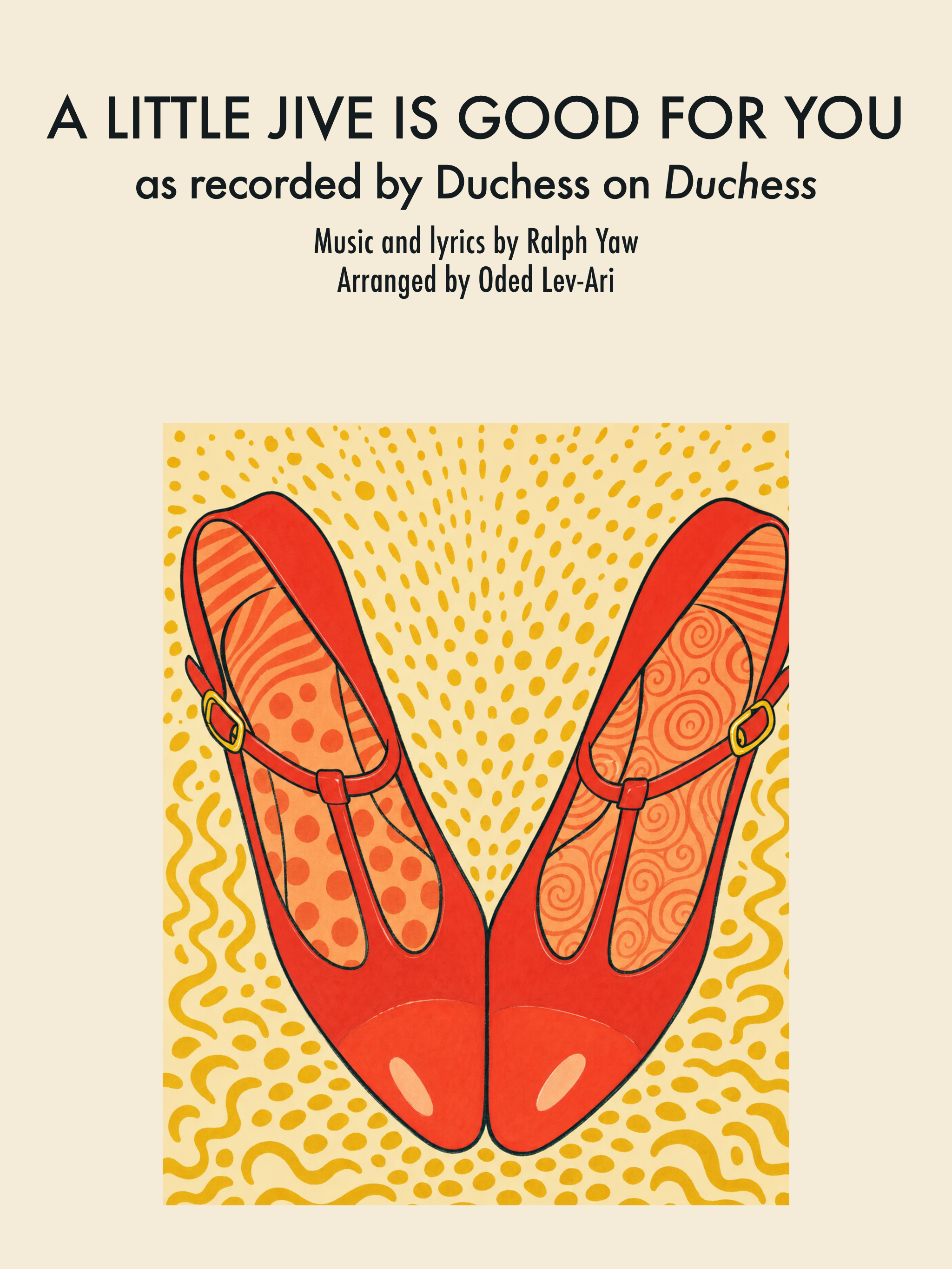 A Little Jive Is Good For You — Sheet Music Cover