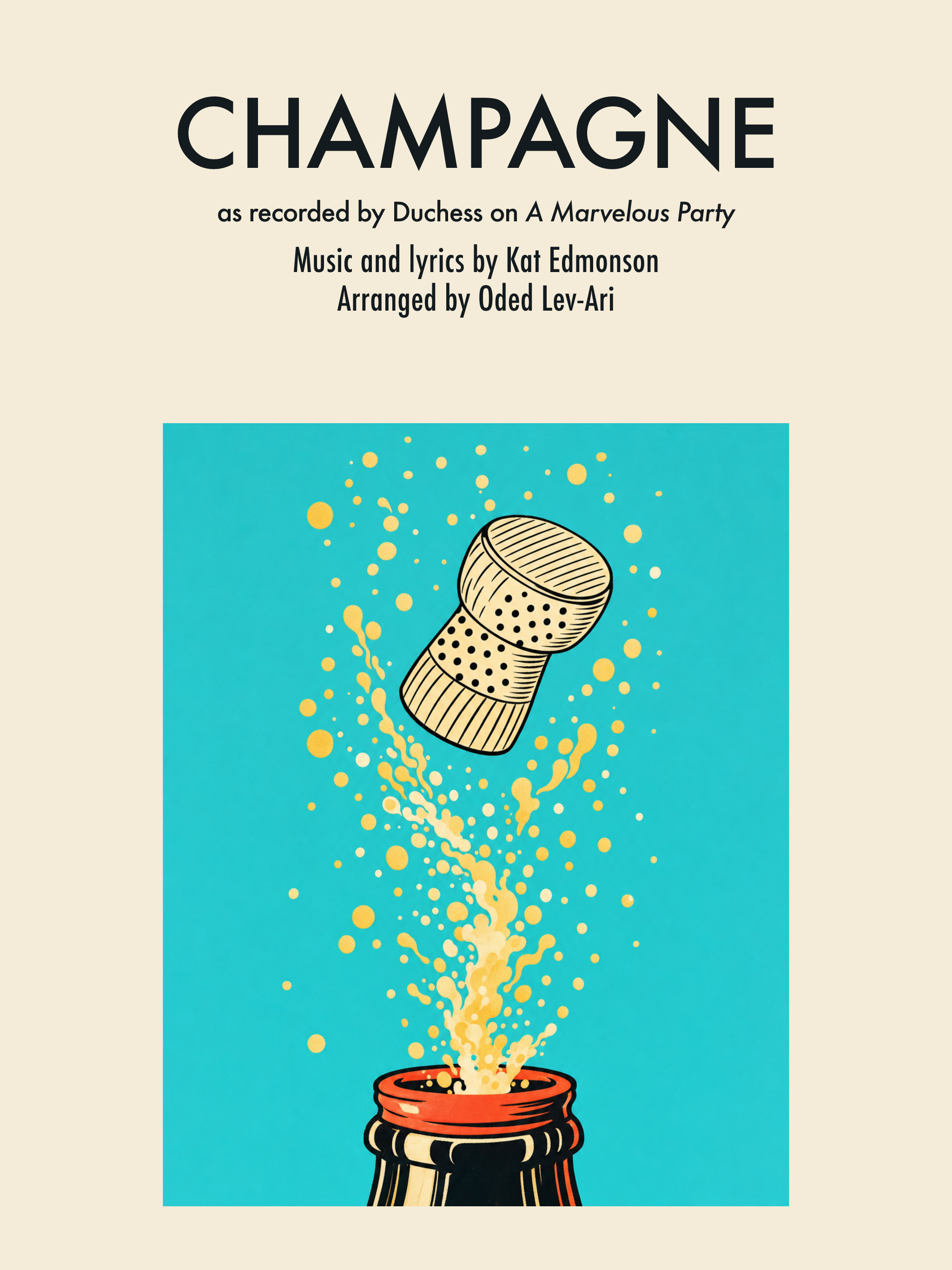 Champagne — Sheet Music Cover