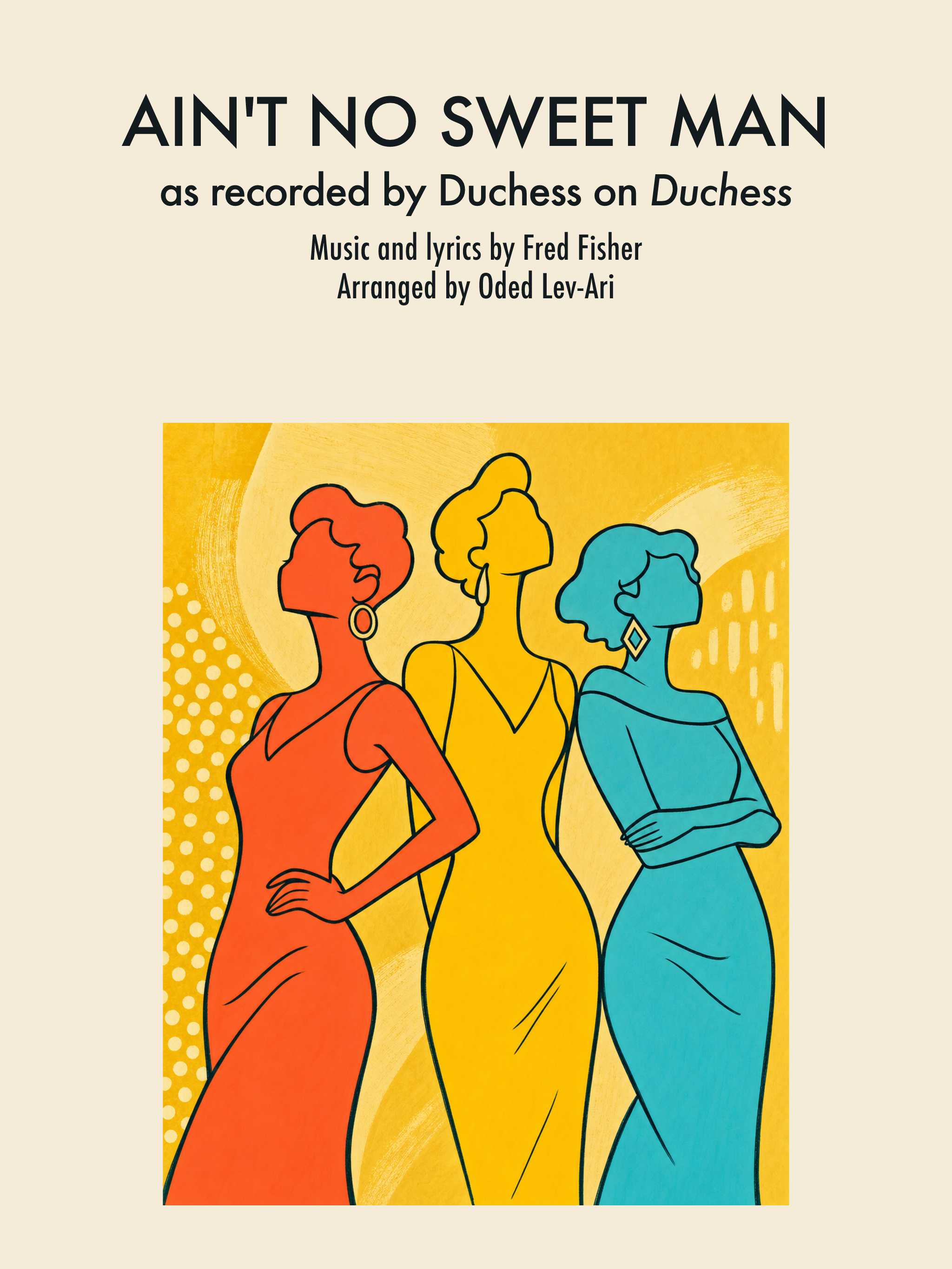 Ain't No Sweet Man — Sheet Music Cover