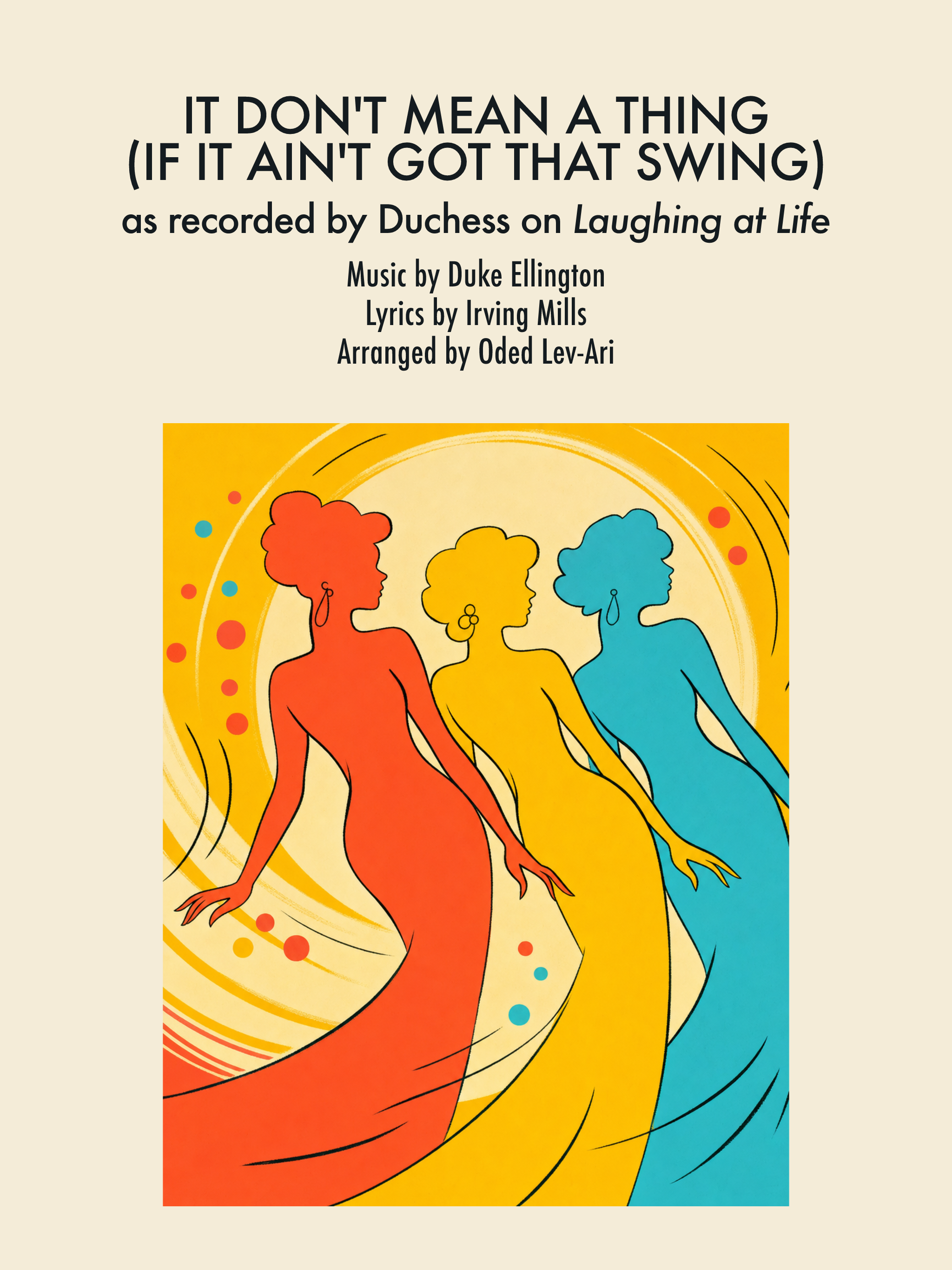 It Don't Mean a Thing (If It Ain't Got That Swing) — Sheet Music Cover