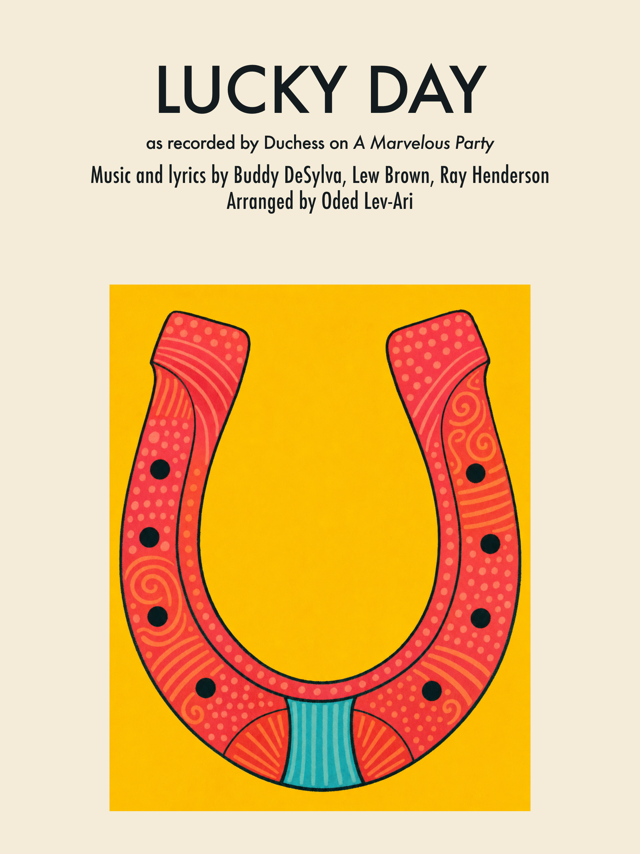 Lucky Day — Sheet Music Cover