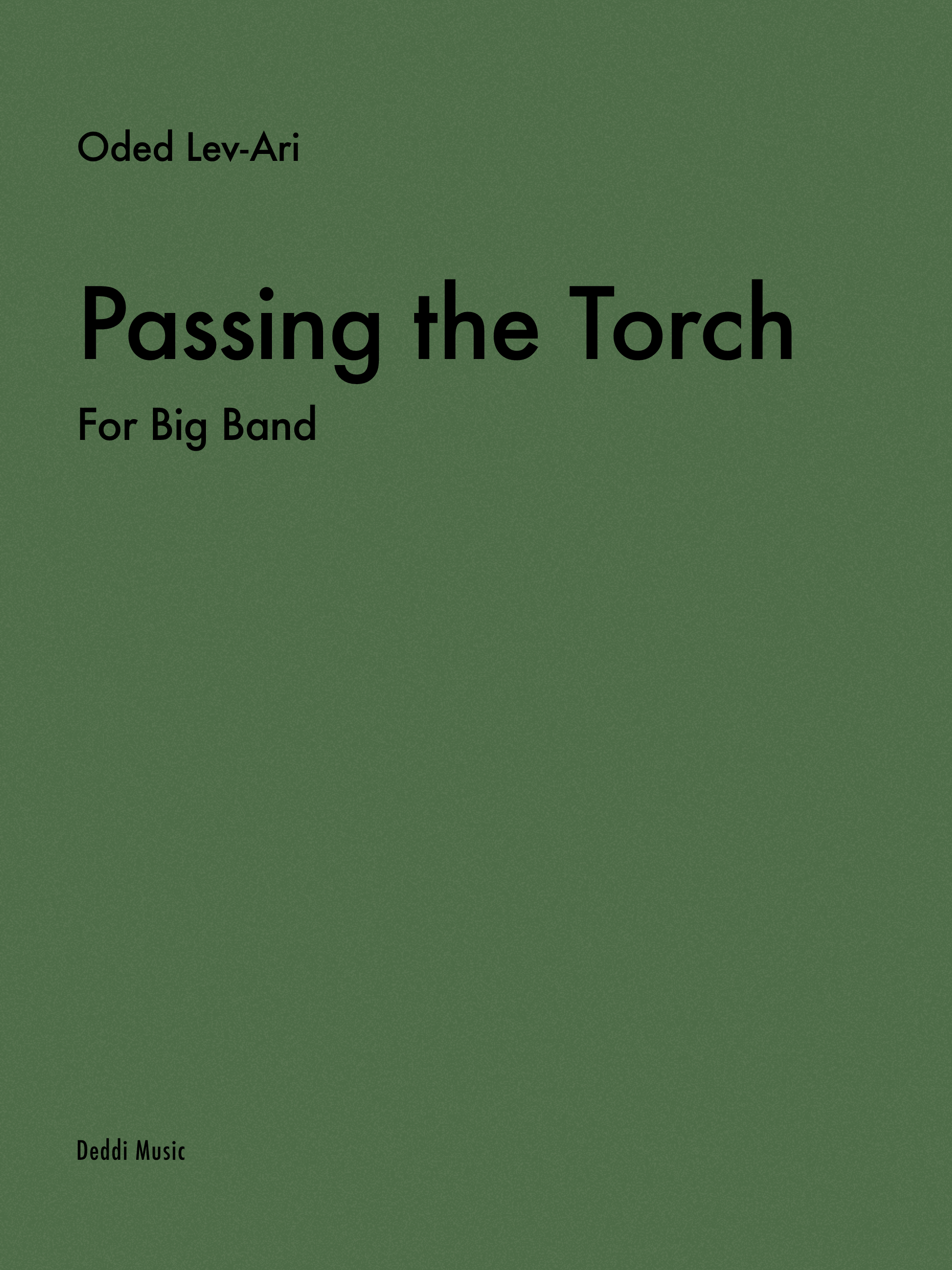 Passing the Torch — Sheet Music Cover