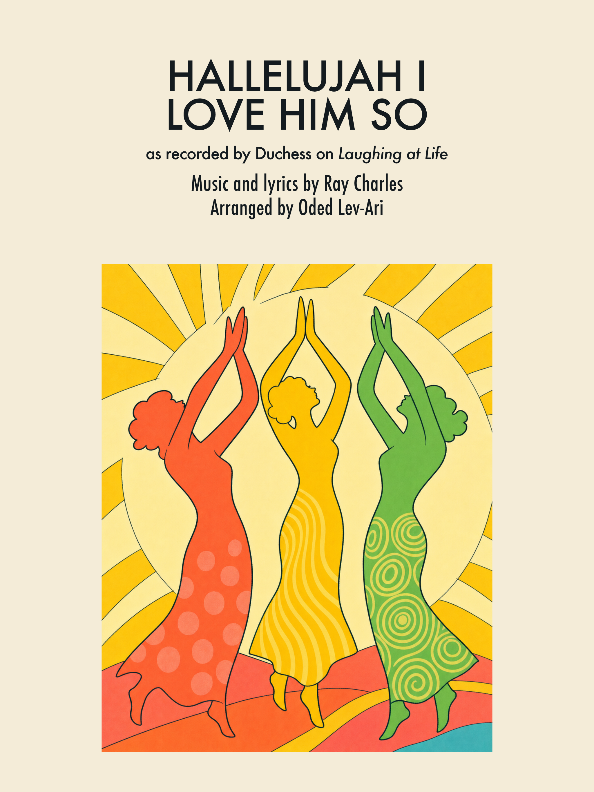 Hallelujah I Love Him So — Sheet Music Cover